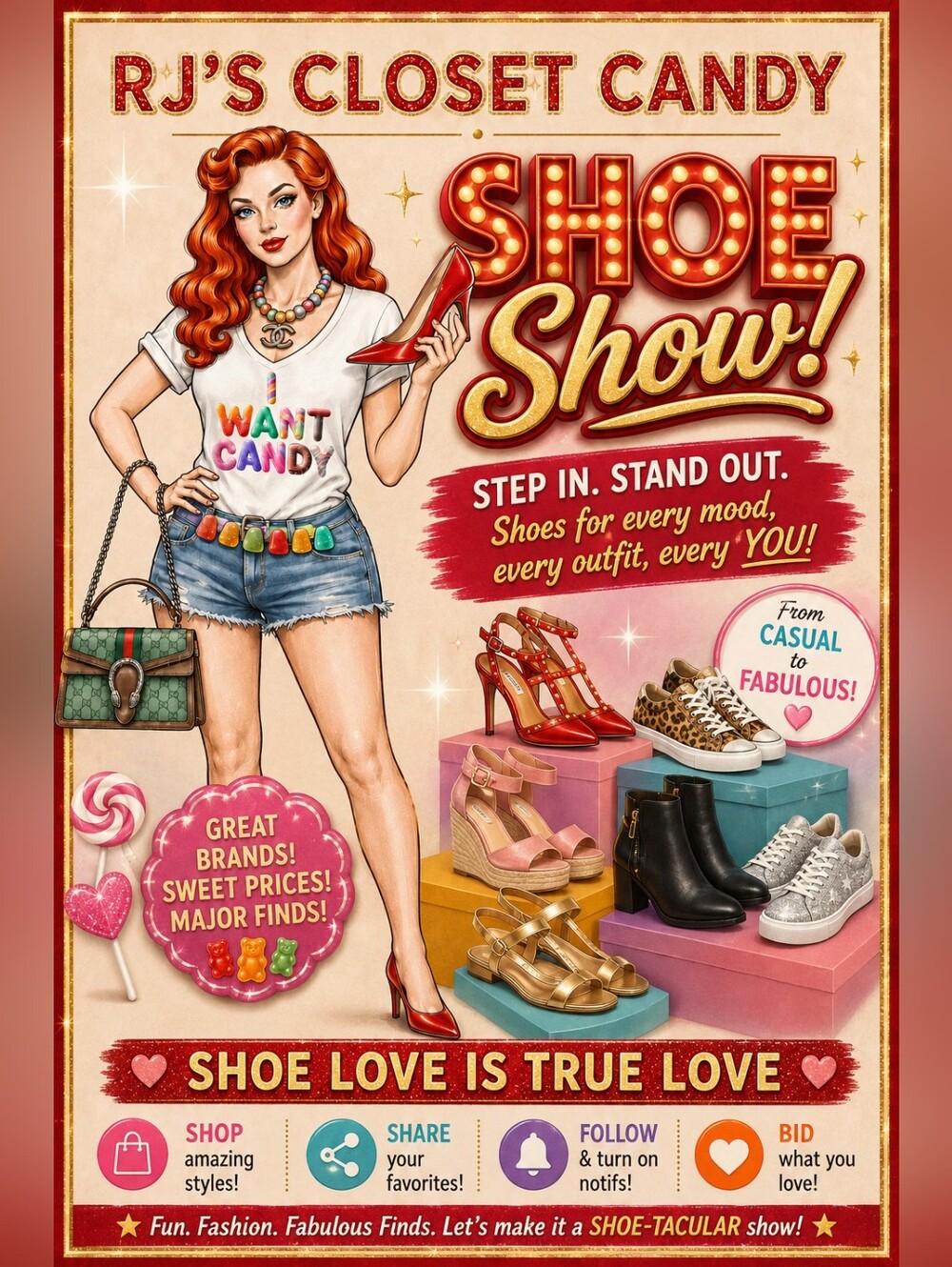 🍭RJ's Closet Candy Live Show Flyer - LIKE & SHARE TO BE NOTIFIED OF ALL SHOWS - Picture 7 of 16